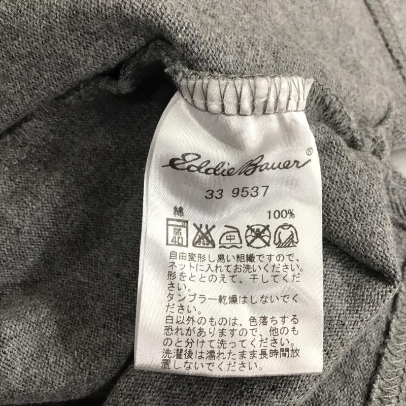 エディーバウアー Eddie Bauer ポロシャツ 半袖 半袖 S ロゴ、文字 灰 / グレー /  メンズ USED 古着 中古 10111167
