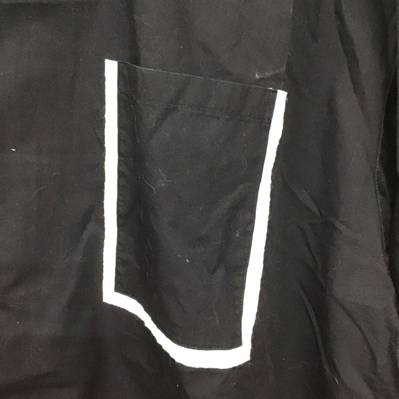 ハレ HARE シャツ、ブラウス 半袖 HA020101TR パイピングBIGシャツ M 無地 黒 / ブラック /  メンズ USED 古着 中古 10129127