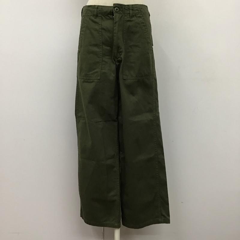 アングリッド Ungrid パンツ ワークパンツ、ペインターパンツ 111840713601-02 ウォッシュベイカーパンツ S 無地 カーキ / カーキ /  レディース USED 古着 中古 10120592