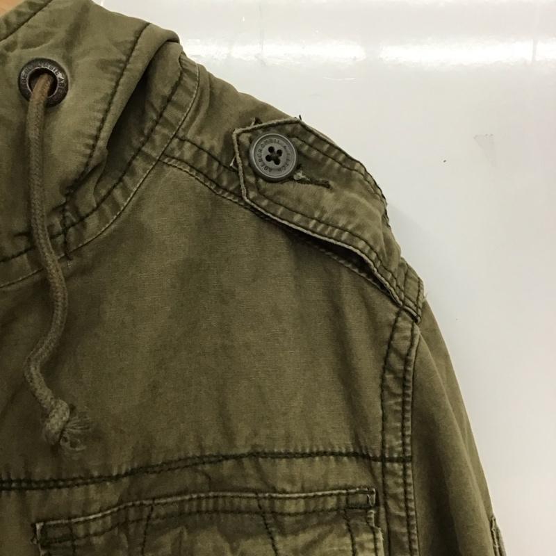 アバクロンビーアンドフィッチ ABERCROMBIE&FITCH ジャケット、上着 ジャンパー、ブルゾン ジップアップジャケット アウター 古着 ミリタリージャケット S 無地 カーキ / カーキ /  メンズ USED 古着 中古 10129854