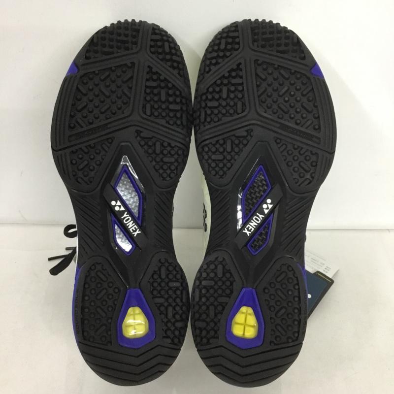 ヨネックス YONEX スニーカー スニーカー SHTF3MGC パワークッションフュージョンレブ3メンGC テニスシューズ 箱有 24cm 24.0cm ロゴ、文字 白 / ホワイト / X 青 / ブルー / X 黒 / ブラック /  レディース USED 古着 中古 10149905