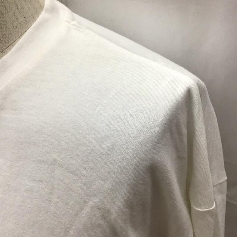 アーバンリサーチ URBAN RESEARCH カットソー 長袖 長袖カットソー クルーネックカットソー ロングスリーブカットソー 40 無地 白 / ホワイト /  メンズ USED 古着 中古 10116266