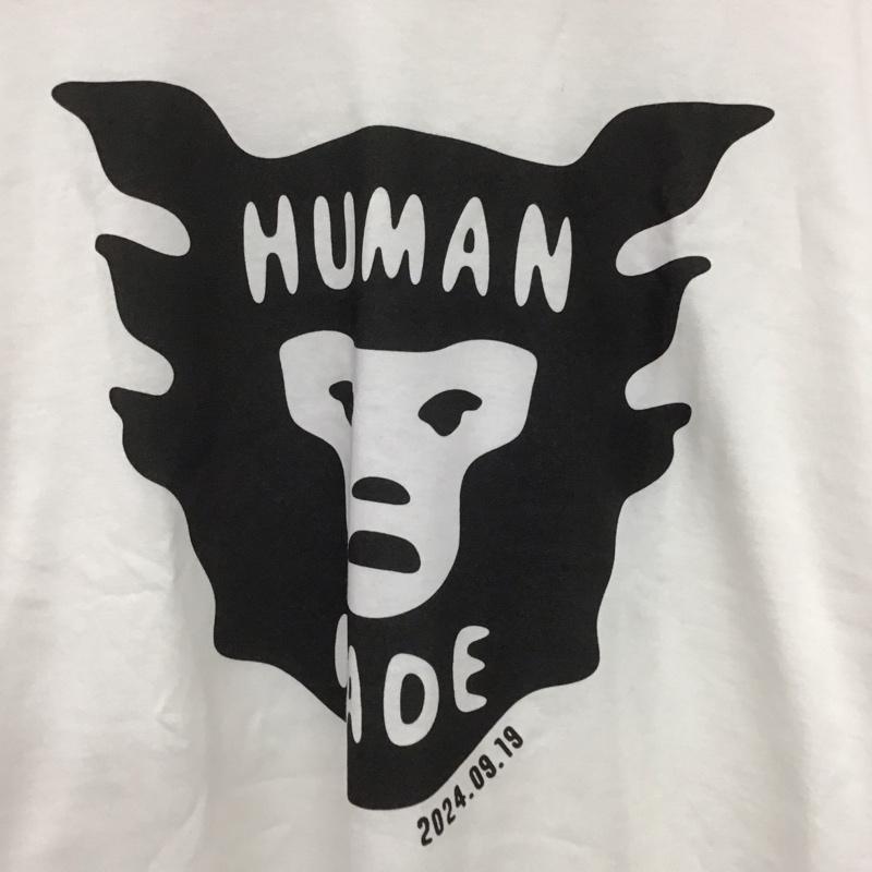 ヒューマンメード HUMAN MADE Tシャツ 半袖 半袖カットソー プリントTシャツ クルーネックカットソー M プリント 白 / ホワイト /  メンズ USED 古着 中古 10140315