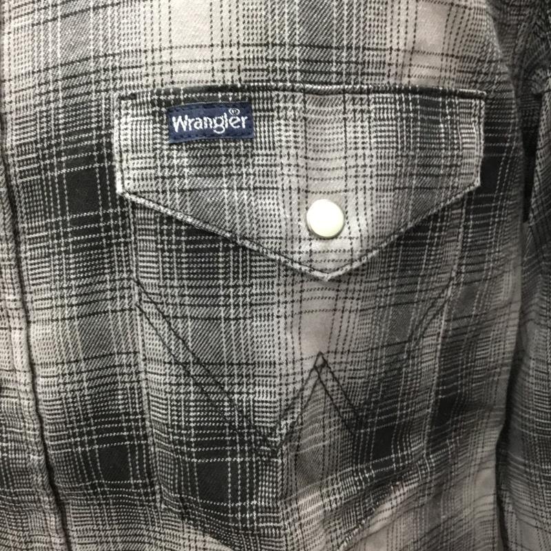 ラングラー Wrangler シャツ、ブラウス 長袖 ws9231 PENDLETON nanouniverse ペンドルトン ナノユニバース ウエスタン チェックシャツ S チェック 黒 / ブラック /  メンズ USED 古着 中古 10119727