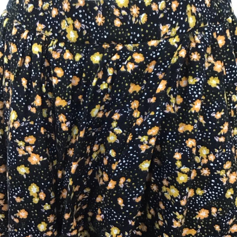 ロデオクラウンズ Rodeo Crowns ボトムス ボトムス 050BSZ31-0050 ワイドパンツ FREE 花柄 黒 / ブラック / X 橙 / オレンジ /  レディース USED 古着 中古 10108434