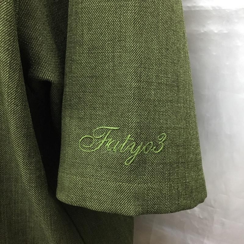 エフエイティー FAT シャツ、ブラウス 半袖 F32010-SH17-AB 半袖シャツ カラーシャツ 半袖カットソー 無地 緑 / グリーン /  メンズ USED 古着 中古 10120262