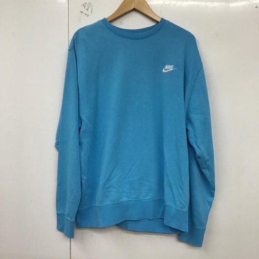 ナイキ NIKE トレーナー 長袖 bv2667-416 スポーツウェアクラブフレンチテリークルー 長袖トレーナー XL ロゴ、文字 青 / ブルー /  メンズ USED 古着 中古 10129886