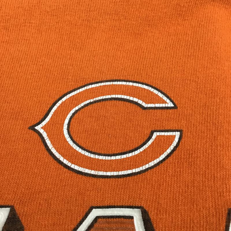 リーボック Reebok Tシャツ 半袖 Chicago Bears FOOT BALL Tシャツ XL ロゴ、文字 橙 / オレンジ / X 黒 / ブラック /  メンズ USED 古着 中古 10130851