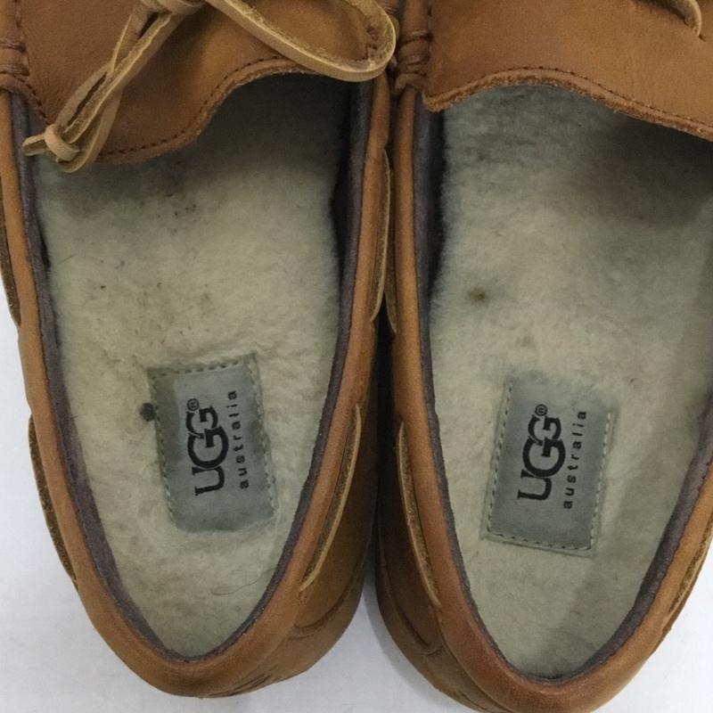 アグ UGG カジュアルシューズ カジュアルシューズ 1004247 CHESTER レザー 27cm インソール付き 27.0cm ロゴ、文字 茶 / ブラウン /  メンズ USED 古着 中古 10138335