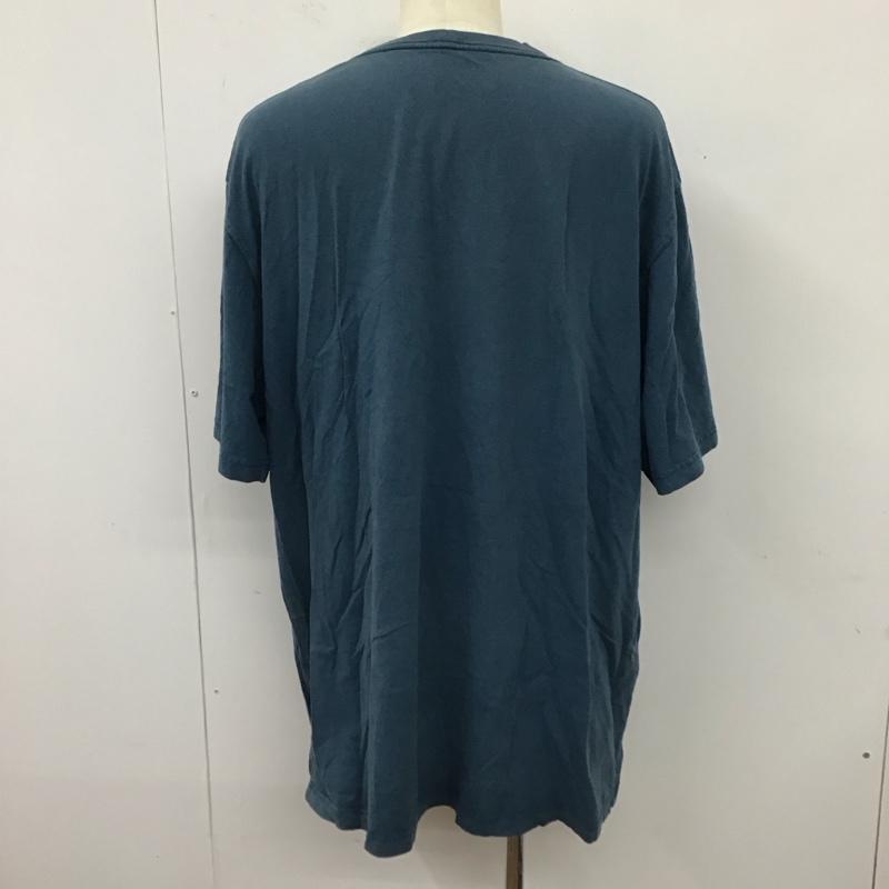 古着 USED Tシャツ 半袖 半袖カットソー プリントTシャツ クルーネックカットソー XXL ロゴ、文字 青 / ブルー /  メンズ USED 古着 中古 10119937