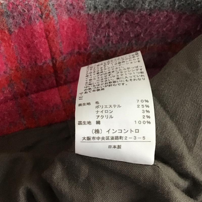 ウ゛ィウ゛ィアンウエストウッドアング Vivienne Westwood Anglomania コート コート一般 15-01-682011 ロング丈 38 チェック 灰 / グレー / X 赤 / レッド / X 桃 / ピンク /  レディース USED 古着 中古 10130589