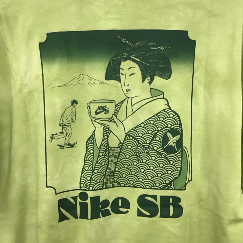 ナイキ NIKE Tシャツ 半袖 HJ0809-311 堀米雄斗 SB T-Shirt Matcha Yuto Horigome L プリント X ロゴ、文字 薄緑 / ライトグリーン /  メンズ USED 古着 中古 10145746