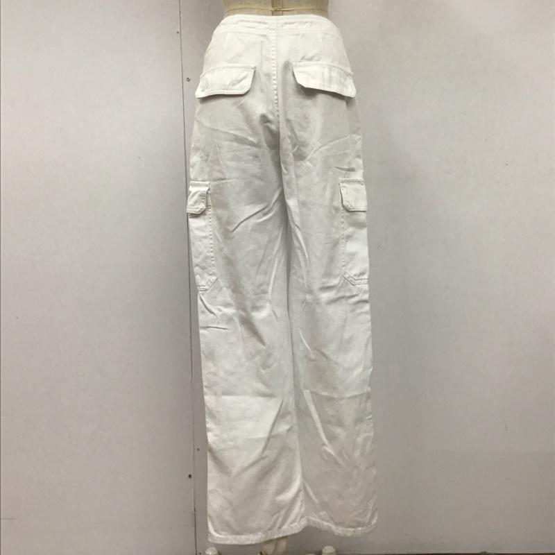 ザラ ZARA パンツ ワークパンツ、ペインターパンツ カーゴパンツ カジュアルパンツ ワイドパンツ ワークパンツ ミリタリーパンツ 34 無地 白 / ホワイト /  レディース USED 古着 中古 10110448