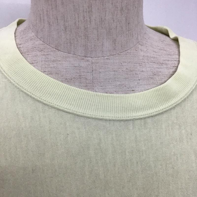 チャンピオン Champion Tシャツ 半袖 半袖カットソー 刺繍Tシャツ クルーネックカットソー M ロゴ、文字 黄 / イエロー /  メンズ USED 古着 中古 10107310
