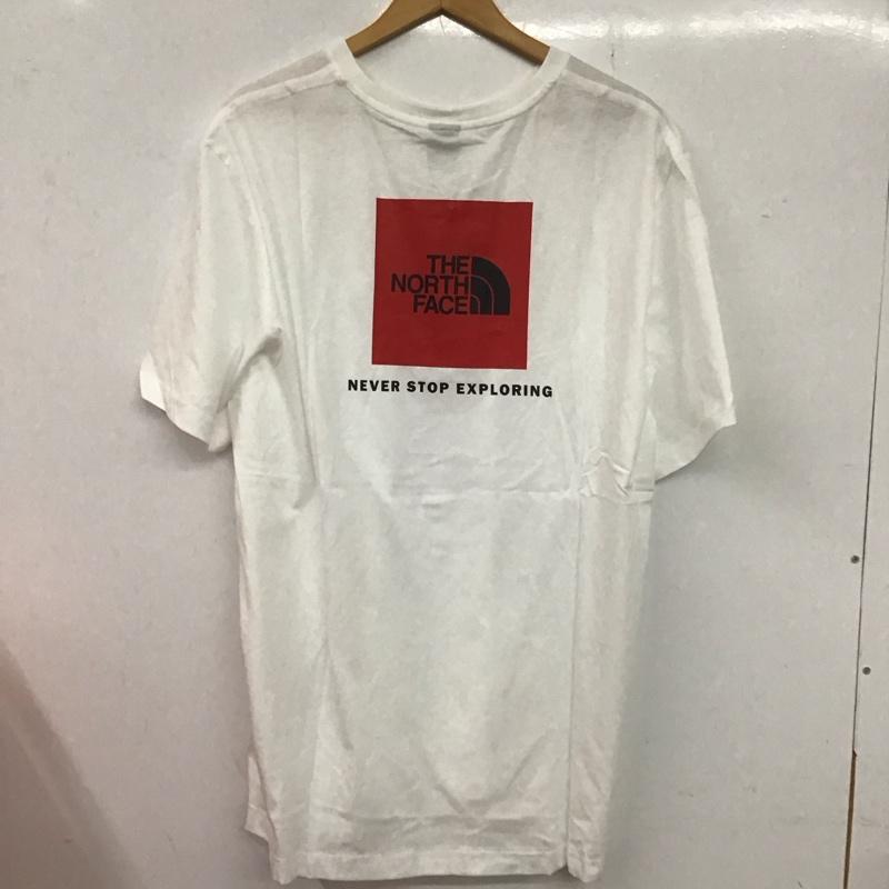 ザノースフェイス THE NORTH FACE Tシャツ 半袖 NF0A87NPFN4 XL ロゴ、文字 X プリント 白 / ホワイト / X 赤 / レッド /  メンズ USED 古着 中古 10132543