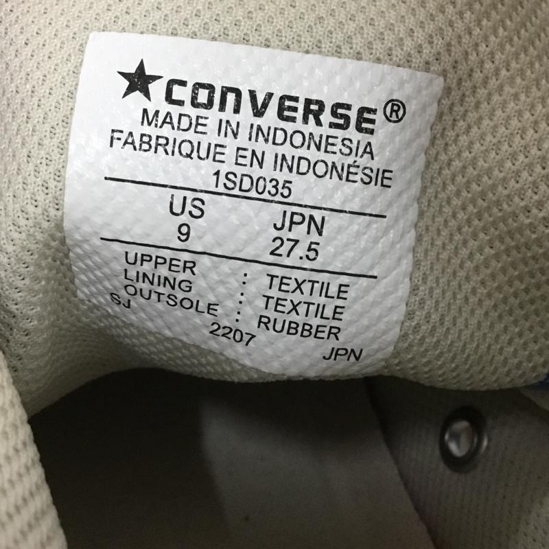 コンバース CONVERSE スニーカー スニーカー 1SD035 ALL STAR 100 TREKWAVE HI 厚底 27.5cm 27.5cm ロゴ、文字 青 / ブルー /  メンズ USED 古着 中古 10143964