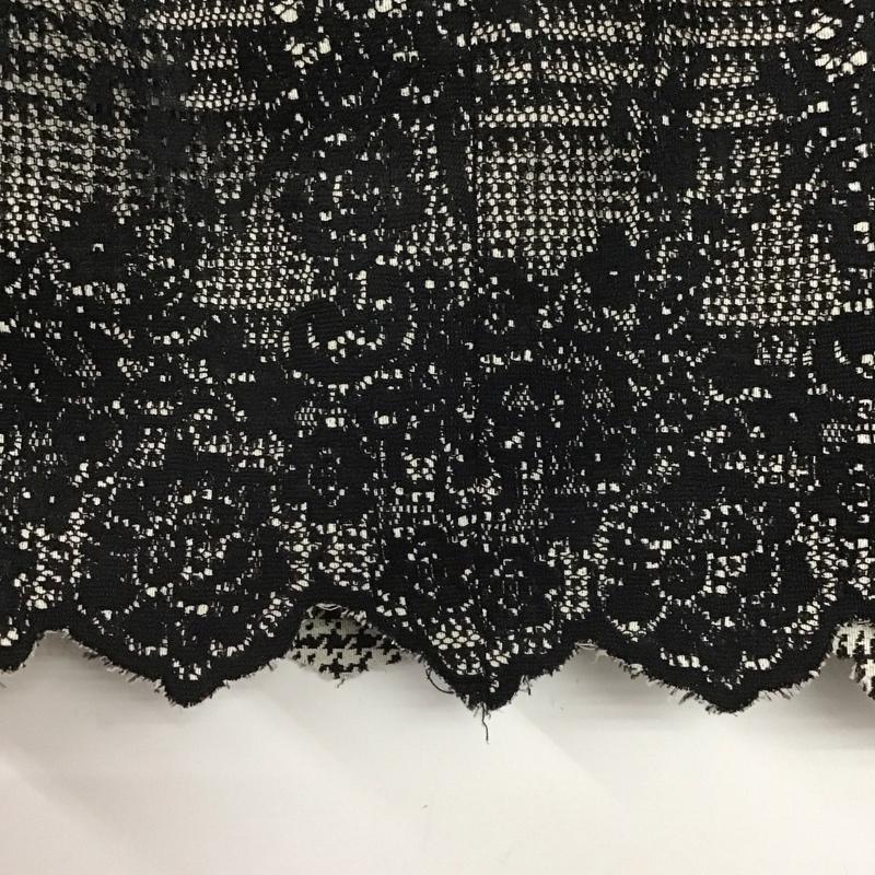 ザラ ZARA スカート ひざ丈スカート M レース柄 黒 / ブラック /  レディース USED 古着 中古 10146612