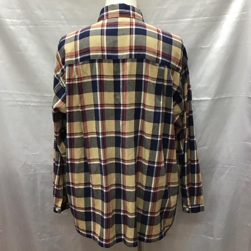シップス SHIPS シャツ、ブラウス 長袖 111-15-0379 リラックスフィット レギュラーカラー ネルシャツ XL チェック マルチカラー / マルチカラー /  メンズ USED 古着 中古 10117023