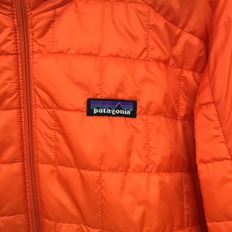 パタゴニア patagonia ジャケット、上着 ジャンパー、ブルゾン ジップアップジャケット ナイロンジャケット アウター L ロゴ、文字 橙 / オレンジ /  メンズ USED 古着 中古 10147536