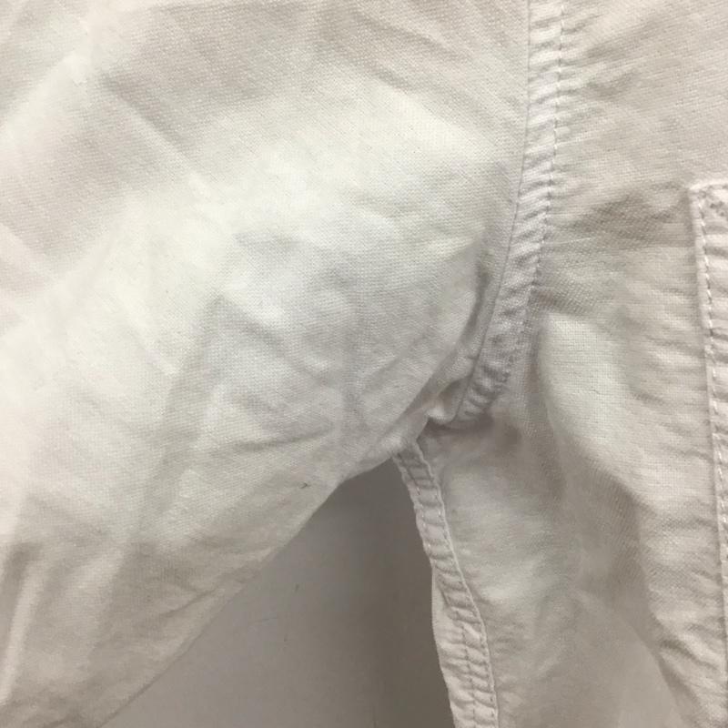 ナイジェルケーボン Nigel Cabourn シャツ、ブラウス 長袖 8039-13-10000 OX SHIRT ワークシャツ 48 無地 白 / ホワイト /  メンズ USED 古着 中古 10106747