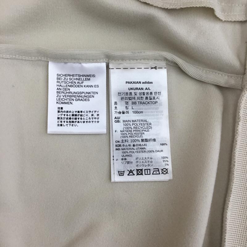 アディダス adidas ジャケット、上着 ジャンパー、ブルゾン adidas トラックジャケット　JD5266 XL ロゴ、文字 X 総柄 オフホワイト / オフホワイト / X 緑 / グリーン /  メンズ USED 古着 中古 10129216