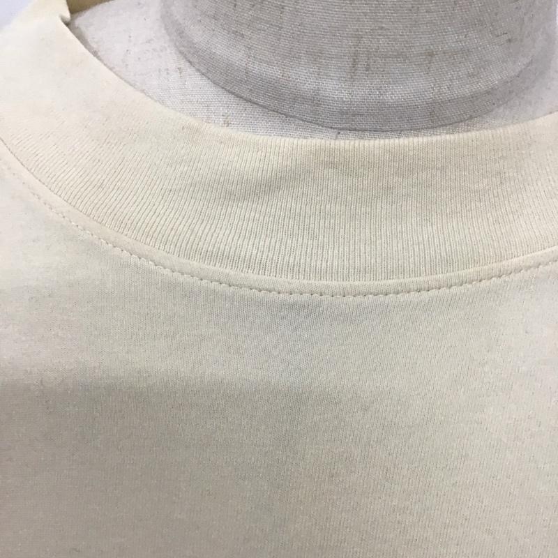 エッセンシャルズ ESSENTIALS カットソー 長袖 長袖カットソー クルーネックカットソー プリントカットソー M ロゴ、文字 アイボリー / アイボリー /  メンズ USED 古着 中古 10125920