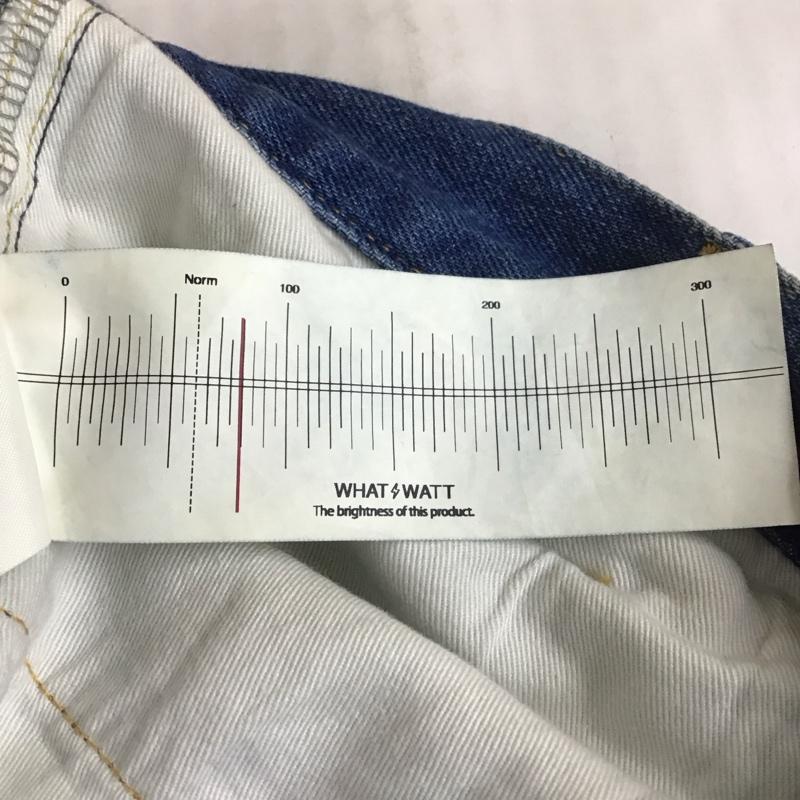 ネオンサイン NEON SIGN パンツ デニム、ジーンズ N0344OEX ワイドデニムスラックスパンツ デニムジーンズ カジュアルパンツ 42 無地 インディゴ / インディゴ /  メンズ USED 古着 中古 10110408