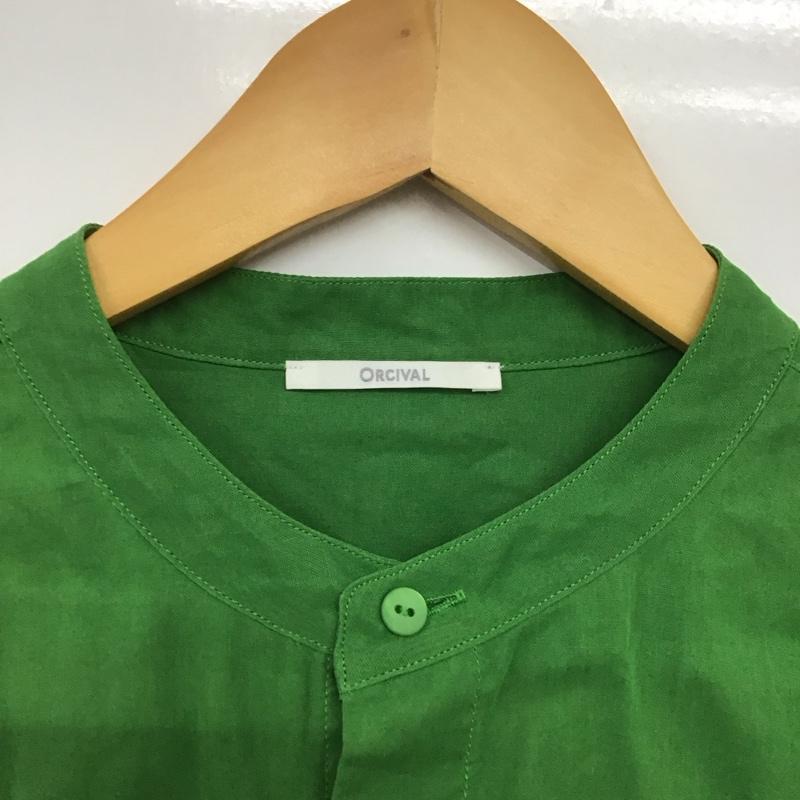 オーシバル ORCIVAL シャツ、ブラウス 長袖 無地 緑 / グリーン /  レディース USED 古着 中古 10144054