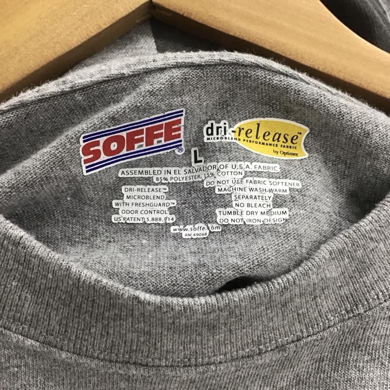 古着 USED Tシャツ 半袖 半袖カットソー プリントTシャツ クルーネックカットソー L ロゴ、文字 灰 / グレー /  メンズ USED 古着 中古 10148013