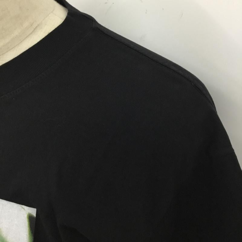 バイジェレミー BYE JEREMY Tシャツ 半袖 半袖カットソー プリントTシャツ クルーネックカットソー M プリント 黒 / ブラック /  メンズ USED 古着 中古 10120818
