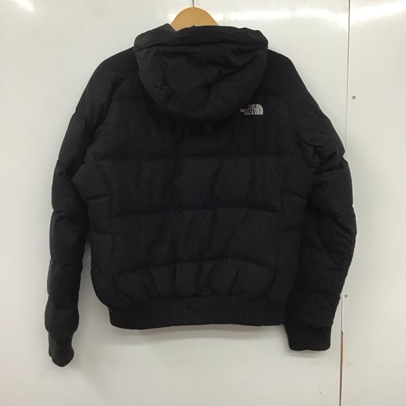 ザノースフェイス THE NORTH FACE ジャケット、上着 ジャンパー、ブルゾン ジップアップダウンジャケット アウターフード付きジャケット L ロゴ、文字 黒 / ブラック /  メンズ USED 古着 中古 10135827
