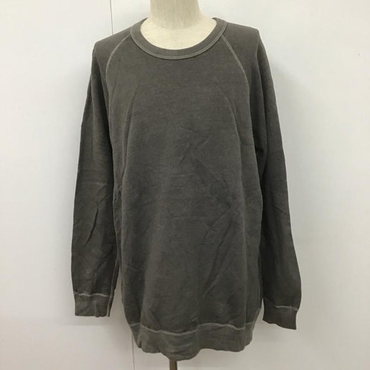 グッドオン Good On トレーナー 長袖 XL 無地 チャコールグレー / チャコールグレー /  メンズ USED 古着 中古 10108096