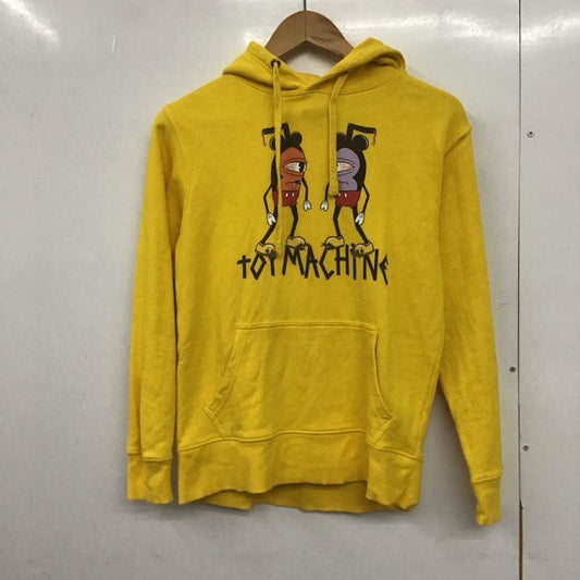 トイ マシーン TOY MACHINE パーカー 長袖 S プリント 黄 / イエロー /  レディース USED 古着 中古 10148598