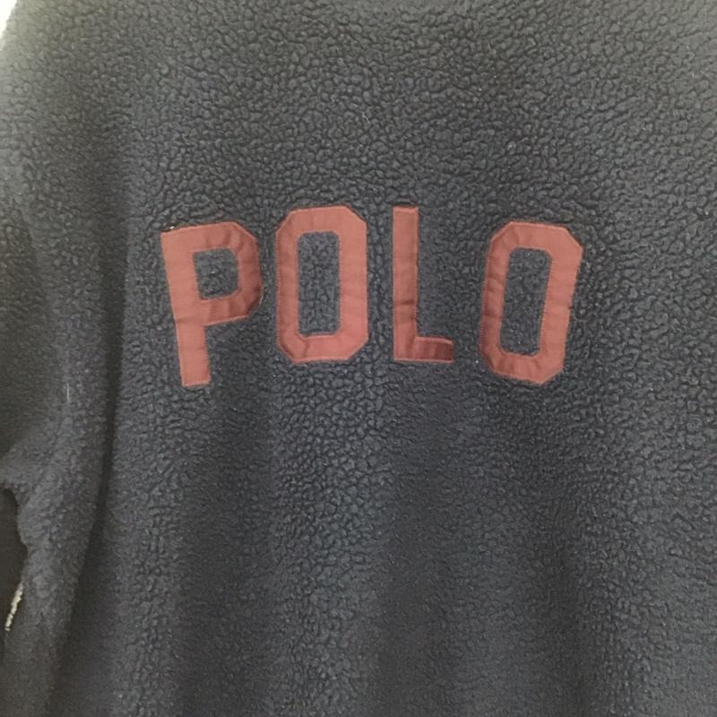 ポロバイラルフローレン Polo by RALPH LAUREN トレーナー 長袖 長袖ボアプルオーバー クルーネック トレーナー 90s usa製 M ロゴ、文字 紺 / ネイビー /  メンズ USED 古着 中古 10143523