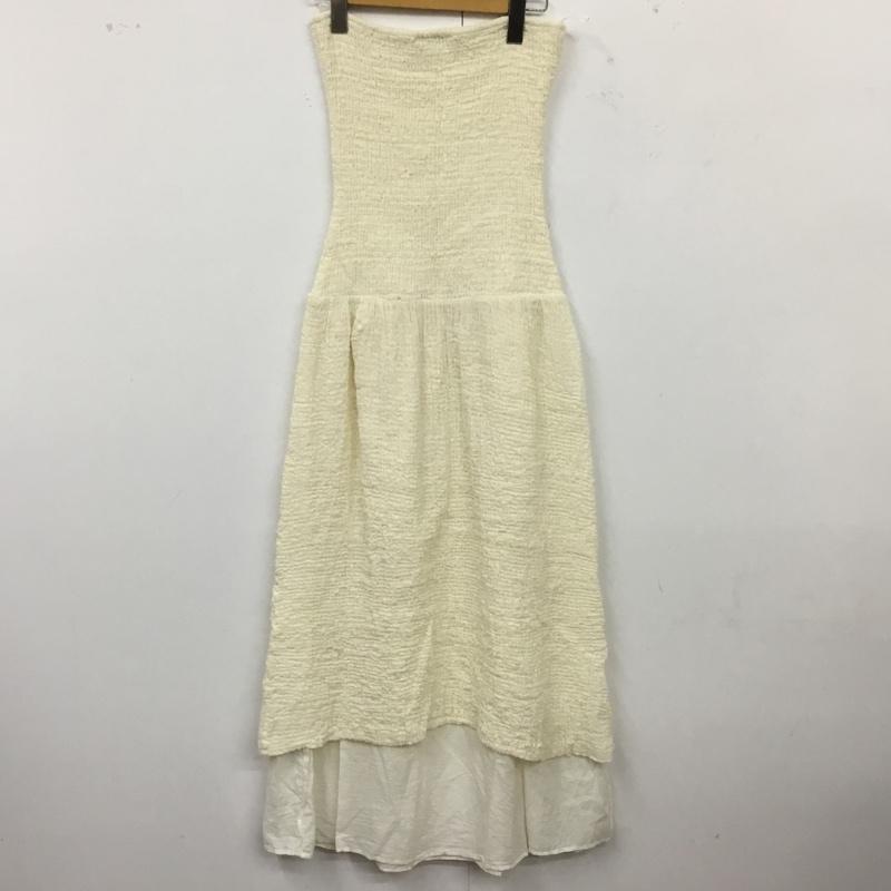 ザラ ZARA ワンピース ロングスカート XS 無地 オフホワイト / オフホワイト /  レディース USED 古着 中古 10121964
