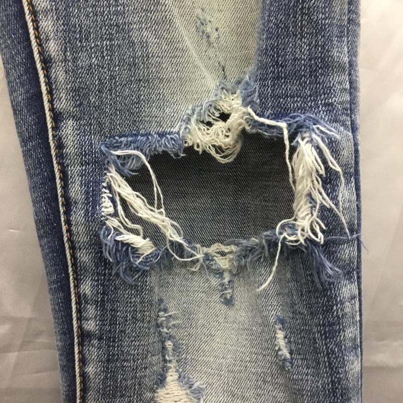 ミニマル mnml パンツ デニム、ジーンズ デニムパンツ スリムパンツ ストレッチパンツ ジップアップジーンズ 29インチ 無地 インディゴ / インディゴ /  メンズ USED 古着 中古 10114061