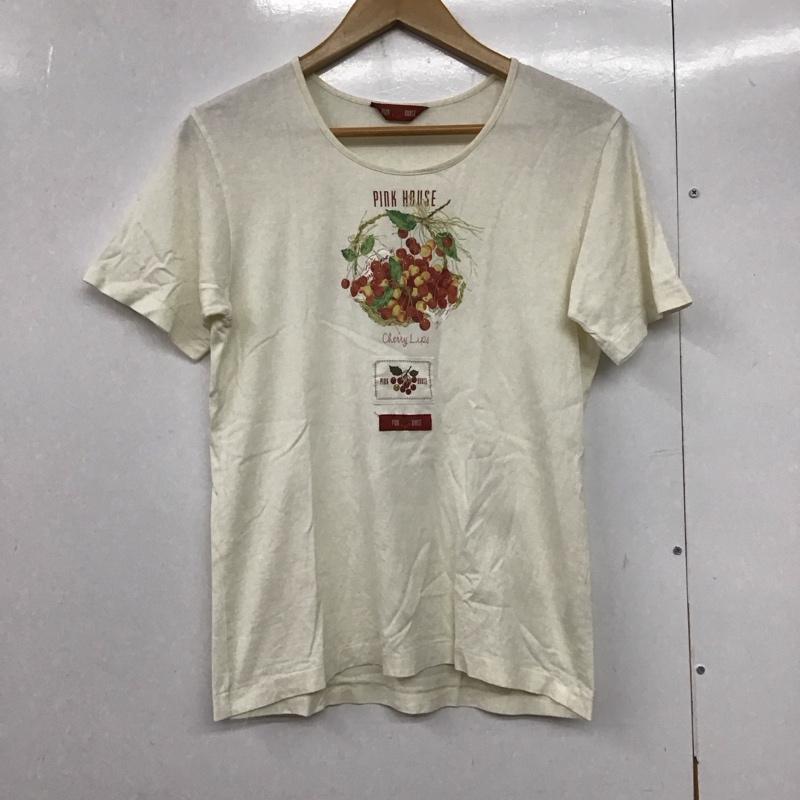 ピンクハウス PINK HOUSE Tシャツ 半袖 M プリント 白 / ホワイト /  レディース USED 古着 中古 10141250