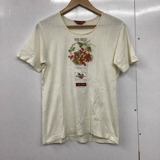 ピンクハウス PINK HOUSE Tシャツ 半袖 M プリント 白 / ホワイト /  レディース USED 古着 中古 10141250
