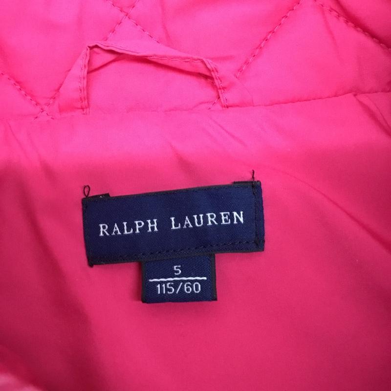 ラルフローレン RALPHLAUREN ジャケット、上着 ジャケット、ブレザー 長袖ジャケット カラージャケット ロングコート フレア 5 ロゴ、文字 桃 / ピンク /  ガールズ USED 古着 中古 10116541