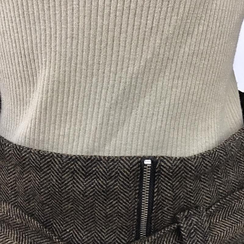 スナイデル SNIDEL ワンピース ロングスカート SWNO195131 長袖ロングワンピース フレアワンピース 切り替えワンピース 1 無地 茶 / ブラウン /  レディース USED 古着 中古 10117316