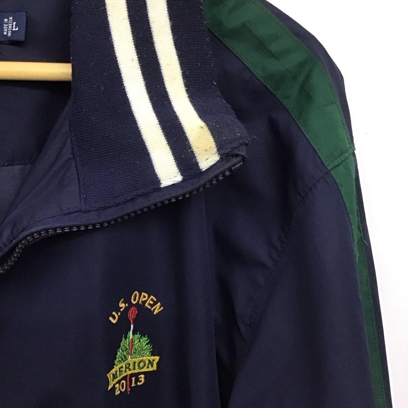 ポロゴルフラルフローレン POLOGOLF ジャケット、上着 ジャンパー、ブルゾン ジップアップジャケット ナイロンジャケット アウター L ロゴ、文字 紺 / ネイビー /  メンズ USED 古着 中古 10148489
