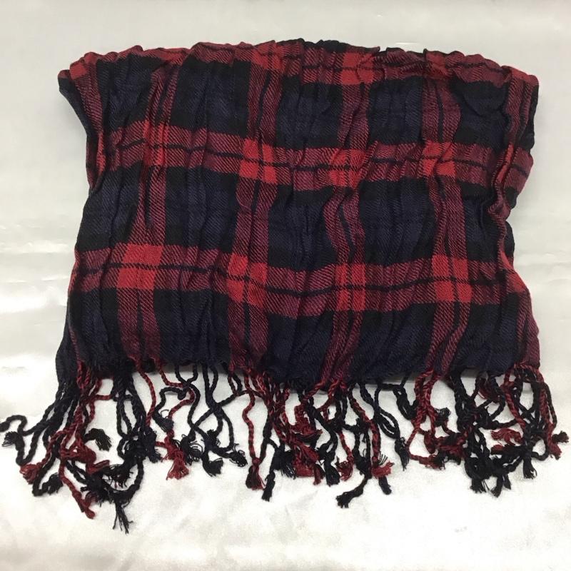 Maison Margiela メゾンマルジェラ ストール UNI 赤x黒 【古着】【中古】 Maison Margiela（メゾンマルジェラ）ストール 赤 サイズ:UNI メンズ