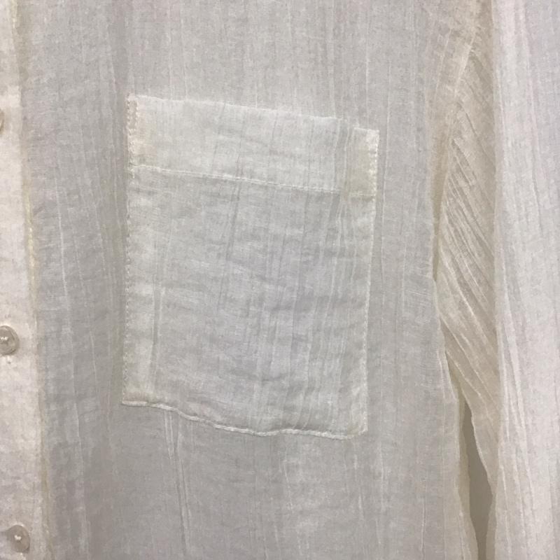 ローリーズファーム LOWRYS FARM シャツ、ブラウス 長袖 1 無地 白 / ホワイト /  レディース USED 古着 中古 10137198