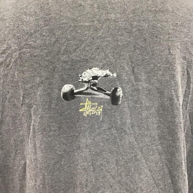 ステューシー STUSSY カットソー 長袖 長袖 L プリント 灰 / グレー /  メンズ USED 古着 中古 10124495