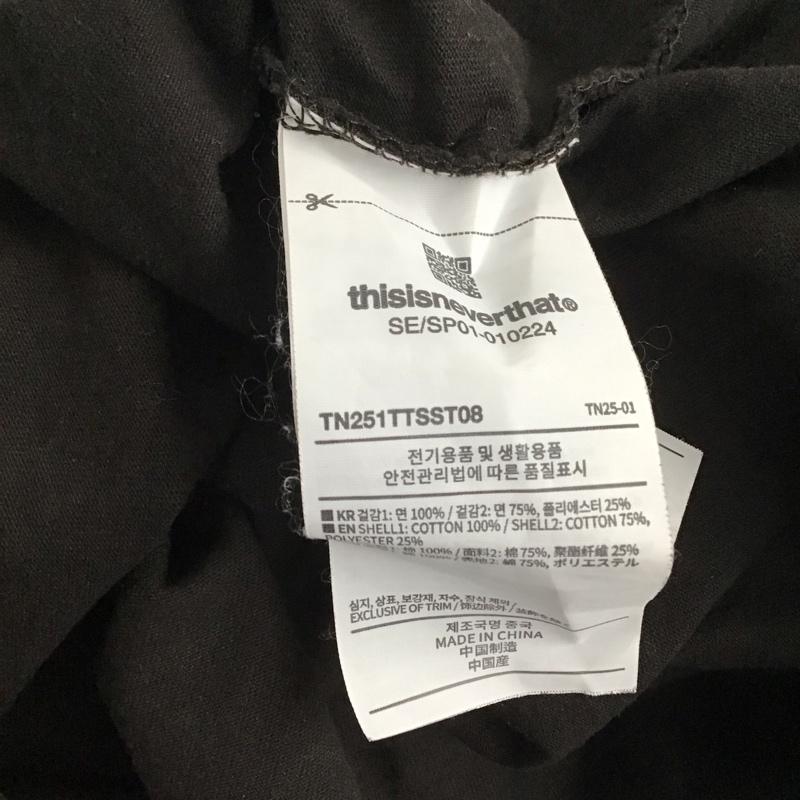 ディスイズネバーザット thisisneverthat Tシャツ 半袖 半袖カットソー プリントTシャツ クルーネックカットソー XL ロゴ、文字 ダークグレー / ダークグレー /  メンズ USED 古着 中古 10145713