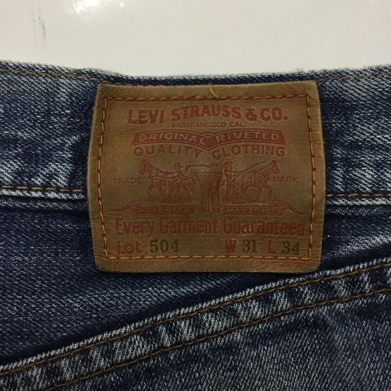 リーバイストラウスアンドコー Levi Strauss & co. パンツ デニム、ジーンズ デニムパンツ ストレートパンツ ワイドパンツ カジュアルパンツ 31インチ 無地 インディゴ / インディゴ /  メンズ USED 古着 中古 10120469