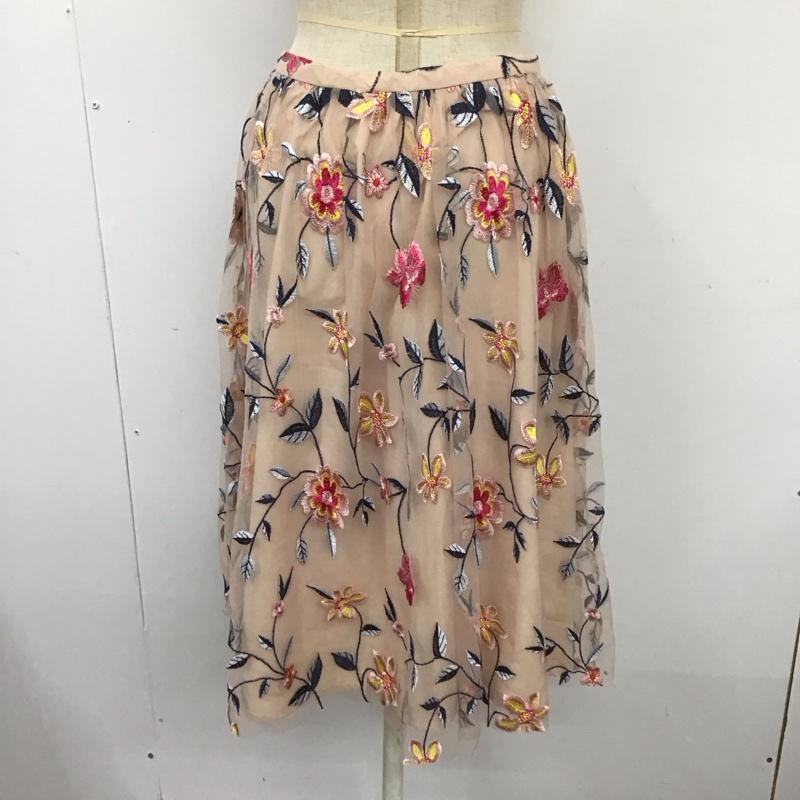 ザラベーシック ZARA BASIC スカート ロングスカート 7901 752 330 チュール XS 花柄 桃 / ピンク /  レディース USED 古着 中古 10109501