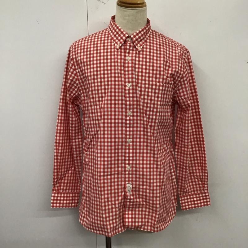 ブルックスブラザーズ BROOKS BROTHERS シャツ、ブラウス 長袖 長袖シャツ カラーシャツ ポケットシャツ 長袖カットソー チェックシャツ L チェック 白 / ホワイト / X 赤 / レッド /  メンズ USED 古着 中古 10124050
