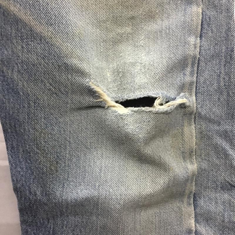 リーバイス Levi s パンツ デニム、ジーンズ デニムジーンズ 66後期 70s 501 6番工場 33インチ ダメージ加工 インディゴ / インディゴ /  メンズ USED 古着 中古 10111926