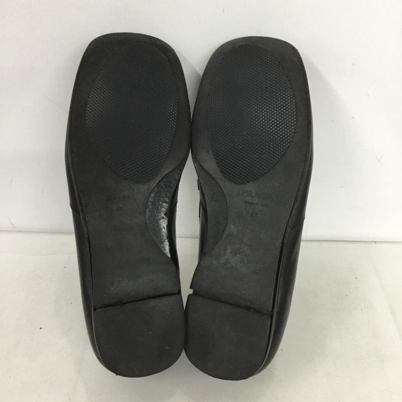 プラダ PRADA ローファー ローファー 1302 スクエアトゥ 6.5 無地 黒 / ブラック /  メンズ USED 古着 中古 10149856